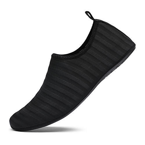 

Women's Trainers Athletic Shoes Flat Heel Round Toe Sporty Athletic Upstream Shoes Elastic Fabric Striped White Black Yellow