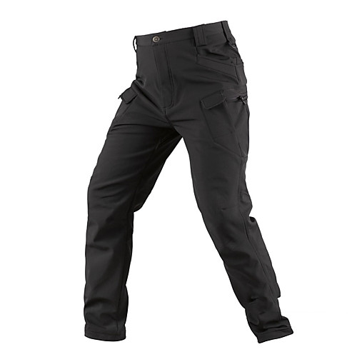 

Men's Tactical Pants Thermal Warm Waterproof Windproof Fleece Lining Fall Winter Spring Camo / Camouflage Bottoms for Camping / Hiking Hunting Fishing Black Army Green Camouflage S M L XL XXL