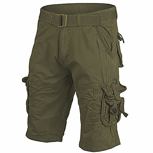 

mil-tec men's vintage survival shorts prewashed olive size l