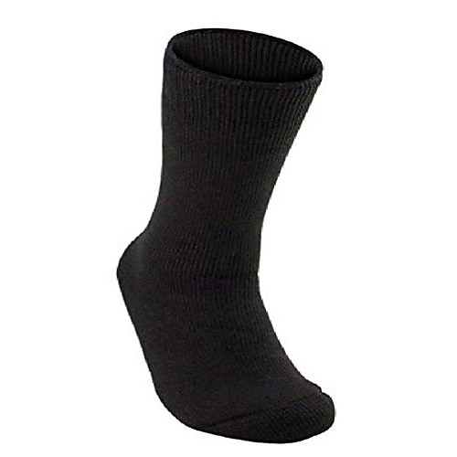 

blue flame thermal crew boot socks [ pack of 1,3,or 5] | ultra-warm | ultra-soft | ultra comfortable (10-13 (one pair), black)
