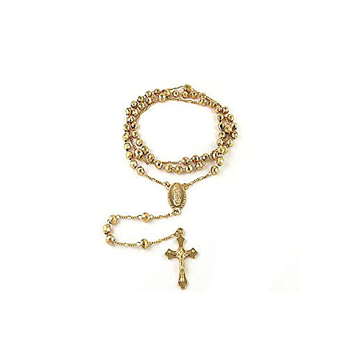 

24 gold plated rosary necklace (gold)