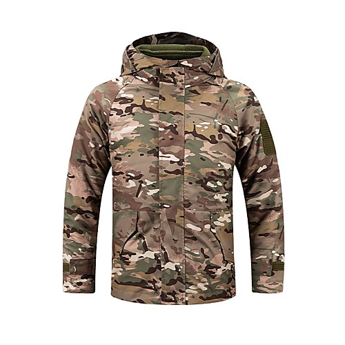 

Boys and Girls Hunting Jacket Outdoor Thermal Warm Waterproof Windproof Fleece Lining Fall Winter Spring Camo Coat Top Polyester Camping / Hiking Hunting Fishing Camouflage
