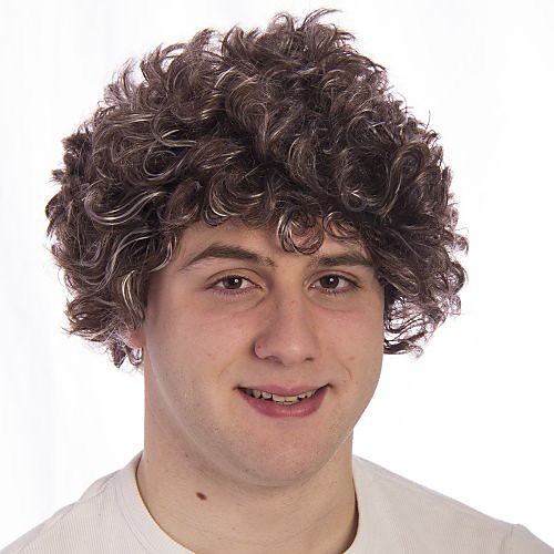 

men's tony wig, grey, one size