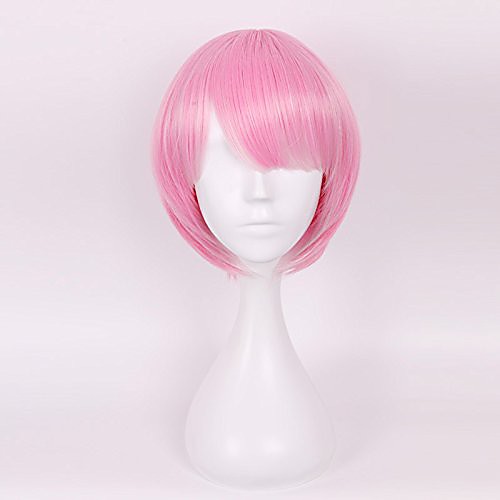 

wig girls ram short pink anime short hairs cosplay party halloween wig