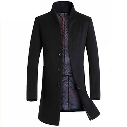 

men's french en coat business down jacket trench topcoat