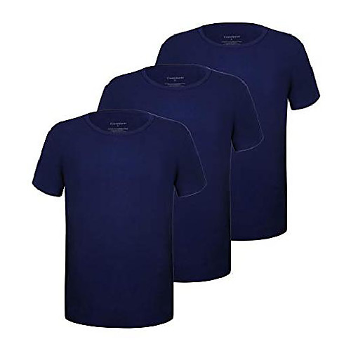 

men's 1-pack bamboo ultra soft comfy undershirts crew neck t-shirts