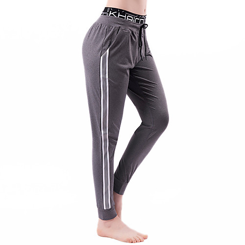 

Women's Sweatpants Joggers Jogger Pants Athletic Bottoms Side-Stripe Drawstring Winter Fitness Gym Workout Running Training Exercise Breathable Quick Dry Normal Sport Stripes Black Gray / Athleisure