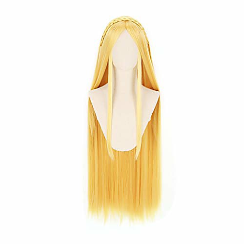 

princess zelda cosplay blonde wig with braid (blonde)