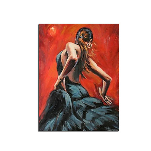 

Ballet Dancing Girls Modern 100% Hand Painted Oil Paintings on Canvas Wall Art Work for Living Room Home Decorations Rolled Canvas No Frame Unstretched