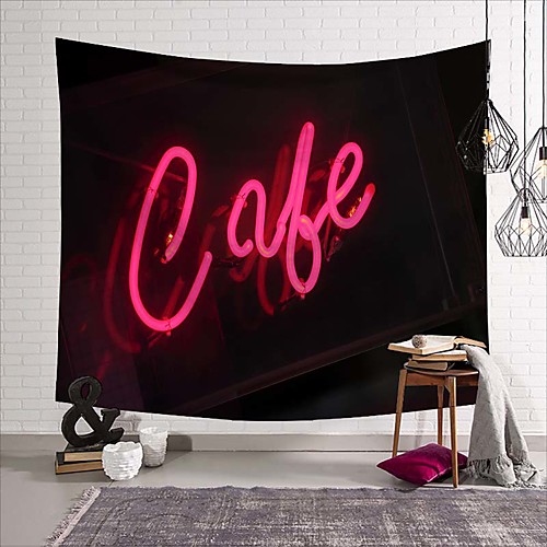 

Wall Tapestry Art Deco Blanket Curtain Picnic Table Cloth Hanging Home Bedroom Living Room Dormitory Decoration Polyester Fiber Still Life Modern Neon Pink