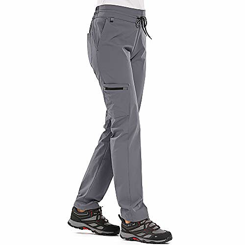 

women's quick dry sportswear fishing comfort 50 upf stretch hiking pants with pockets,2195,grey,26