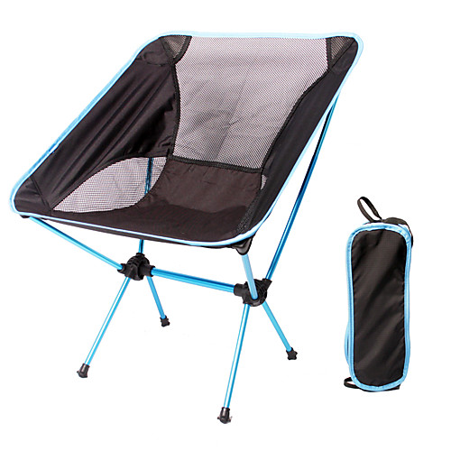 

KORAMAN Camping Chair Portable Aluminum Alloy Oxford for 1 person Fishing Hiking Camping Traveling Spring Summer Orange Green Sky Blue