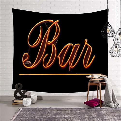 

Wall Tapestry Art Deco Blanket Curtain Picnic Table Cloth Hanging Home Bedroom Living Room Dormitory Decoration Polyester Fiber Still Life Modern Neon