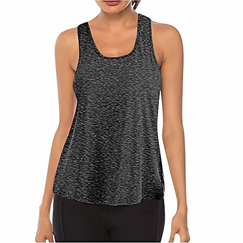 

women workout tops loose fit racerback tank tops for women mesh backless muscle tank running yoga tops