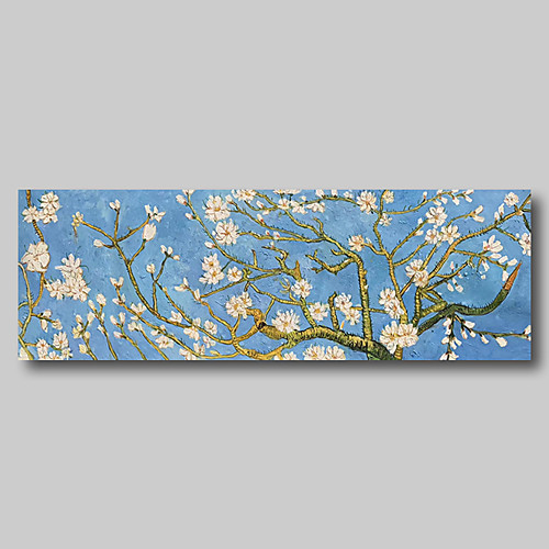 

Hand Painted Van Gogh Museum Quality Oil Painting - Abstract Flowers Almond Blossoms Modern Large Rolled Canvas