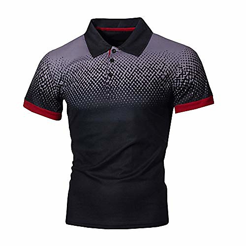 

Golf Shirt Multi Color Dot Short Sleeve Street Tops Casual Fashion Breathable Comfortable Navy Wine Red Orange