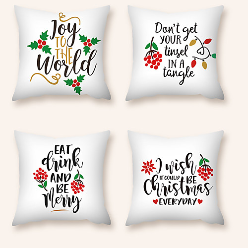 

Cushion Cover 4PC Short Plush Soft Decorative Square Throw Pillow Cover Cushion Case Pillowcase for Sofa Bedroom 45 x 45 cm (18 x 18 Inch) Superior Quality Machine Washable
