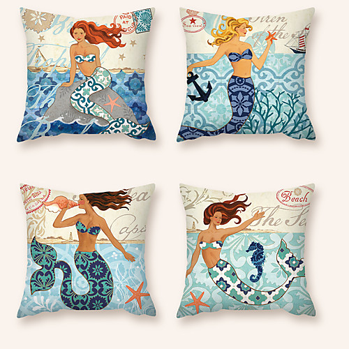 

Cushion Cover 4PC Short Plush Soft Decorative Square Throw Pillow Cover Cushion Case Pillowcase for Sofa Bedroom 45 x 45 cm (18 x 18 Inch) Superior Quality Machine Washable