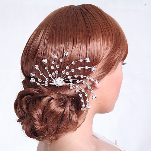 

Rhinestone / Alloy Hair Combs / Headpiece with Rhinestone 1 Piece Wedding Headpiece