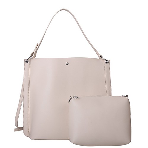 

Women's Bags PU Leather Leather Bag Set Crossbody Bag Zipper Daily Outdoor Handbags Baguette Bag White Black Khaki Brown