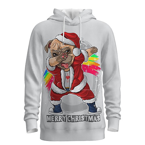 

Men's Pullover Hoodie Sweatshirt Graphic 3D Ugly Christmas Front Pocket Christmas Daily 3D Print 3D Print Christmas Hoodies Sweatshirts White