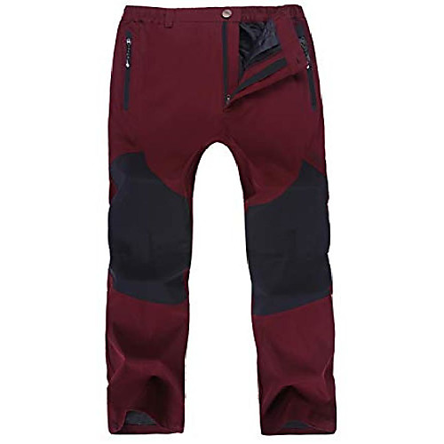 

women's outdoor lightweight quick dry waterproof hiking mountain pants small wine(01b)