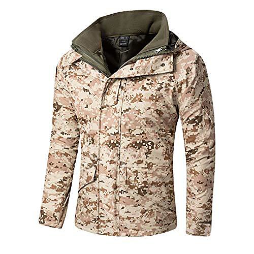 

Hunting Jacket Outdoor Thermal Warm Waterproof Windproof Wear Resistance Coat Top Camping / Hiking Hunting Fishing ACU CP Dark night camouflage