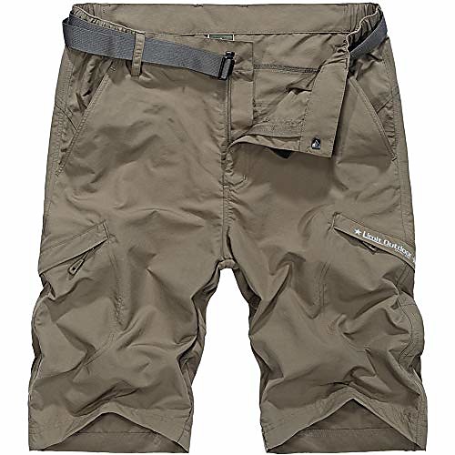 

men's outdoor shorts lightweight quick dry shorts khaki 32