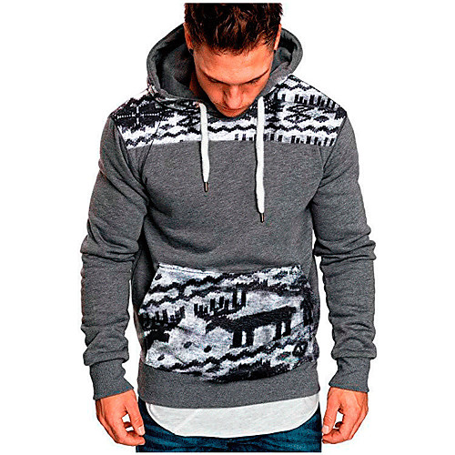 

beautyfine men's hoodies sweatshirts long sleeve autumn spring solid color tops shirt