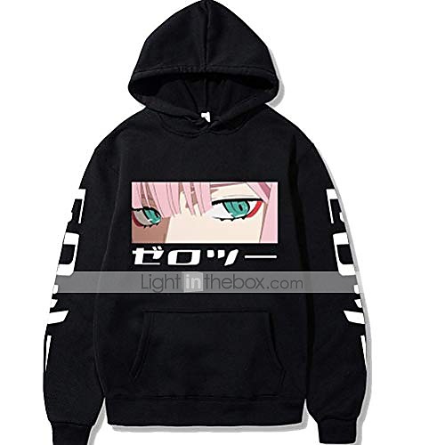 

zero two hoodie sweatshirts darling in the franxx 02 pullover unisex harajuku tracksui (x-small,1)