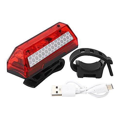 

bicycle tail light, usb charging bicycle taillight 5led waterproof mountain bike safety warning rear light(mountain bike taillights)