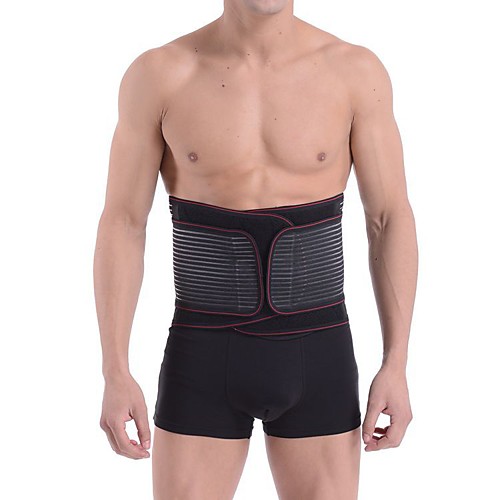 

sauna waist trimmer, wide men waist trainer, sweat ab belt with adjustable pressure straps, weight loss back support neoprene motion splicing belt (l 32-41 inch)