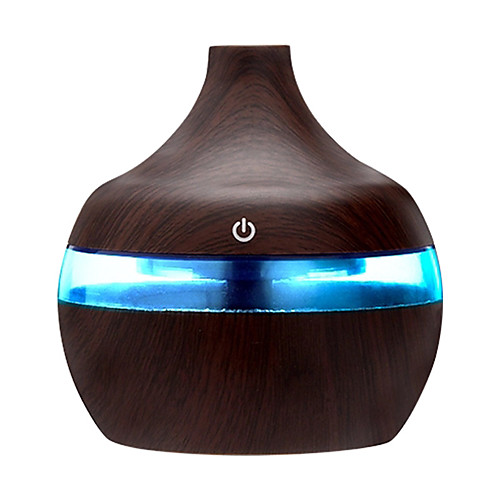 

300ml Electric Essential Oil Humidifier Aroma Diffuser Ultrasonic Wood Grain Humidifier USB Air Mini Mist Maker for Home Office