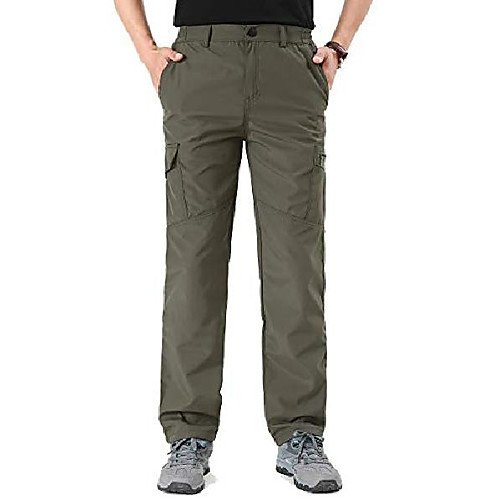 

outdoor windproof waterproof pants multi-pocket quick dry hiking pants side elastic waist pants for men army 3xl