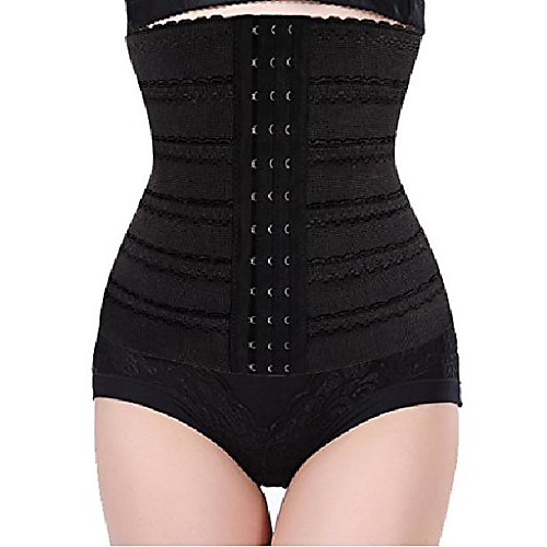 

waist training trainer corset for weight loss sport body shaper womens black