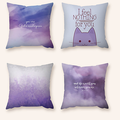 

Cushion Cover 4PC Short Plush Soft Decorative Square Throw Pillow Cover Cushion Case Pillowcase for Sofa Bedroom 45 x 45 cm (18 x 18 Inch) Superior Quality Machine Washable