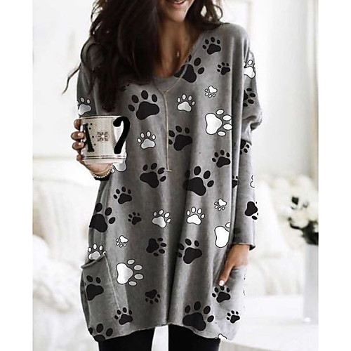 

Women's Pullover Sweatshirt Graphic Daily Casual Hoodies Sweatshirts Blue