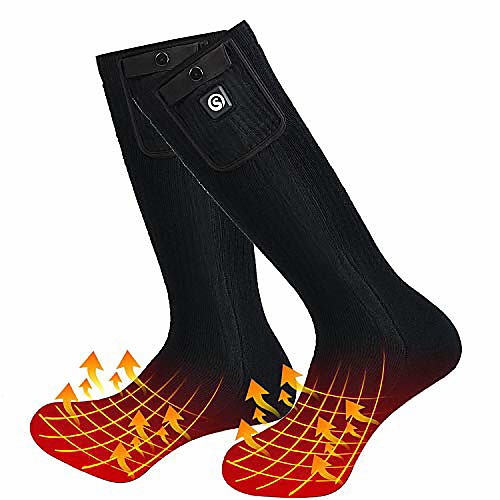 

7.4v 2200mah heated socks,electric rechargeable battery heating socks for men women,winter sports ski hunting camping hiking climbing riding motorcycle warm cotton socks foot warmer