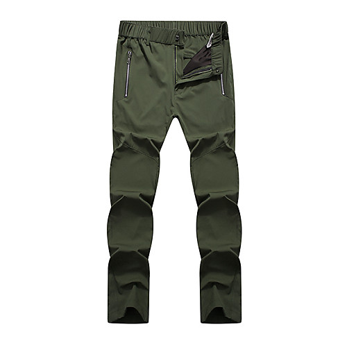 

Men's Hiking Pants Trousers Solid Color Outdoor Standard Fit Waterproof Breathable Quick Dry Stretchy Bottoms Black khaki Green Navy Blue Fishing Climbing Camping / Hiking / Caving L XL 2XL 3XL 4XL