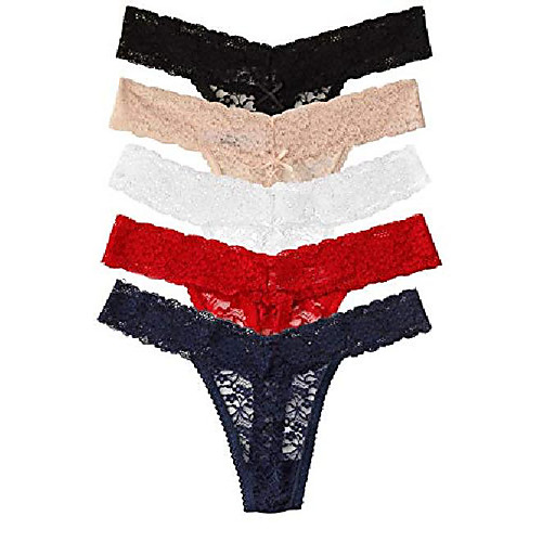 

women's sexy lace cheeky thong, assorted, size s/waist 20.24-25.20