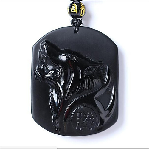 

Men's Wolf Stone 48 cm Necklace Jewelry For