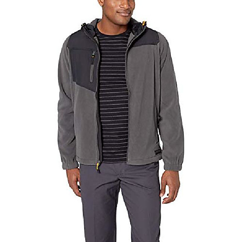 

men's conversion fleece jacket, dark shadow/black, m