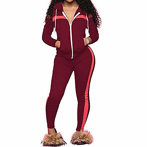 

mintlimit tracksuits women's tracksuit, leisure suit, jogging suit, sportsuit, casual sports jacket, stripes, zip hood, shirt, hips, trousers. - - xl