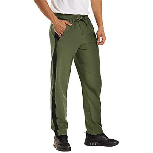 

men's jogger pants quick dry running sweatpants hiking mountaining fishing pants slim fit green