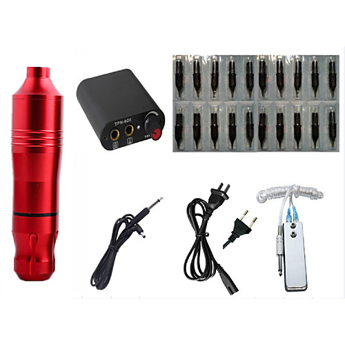 

Aluminium alloy Permanent Makeup Machines High Speed / Mini Style / Safety 20支纹身一体针,可调电源,不锈钢脚踏开关 Recommended for Lips / Other