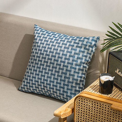 

Cushion Cover Fashion Simplicity Northern Europe Style Linen Lattice Home Office Pillow Case Cover Living Room Bedroom Sofa Cushion Cover