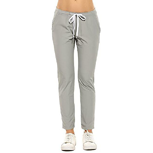 

womens lightweight woterproof casual sports pants, blue, medium