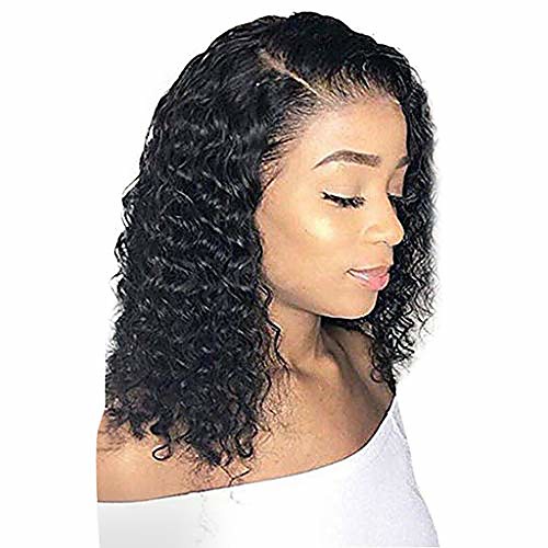 

hair 18 inches synthetic wigs curly brazilian hair wigs for women (black)