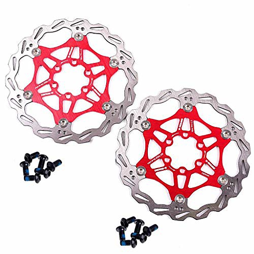 

160mm floating disc brake rotor with 6 bolts stainless steel bicycle rotors fit for road bike, mountain bike, mtb, bmx (stainless steel, 2pcs)