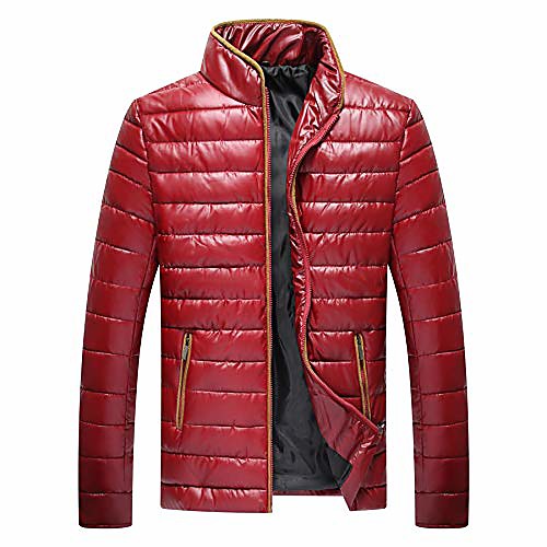 

men's winter warm down jacket outwear, stand collar zipper jacket for autumn/winter, black-beige-3xl